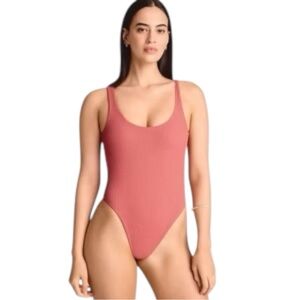Vitamin A Women's Terracotta Textured Scoop Neck One Piece Swimsuit- Size XS
